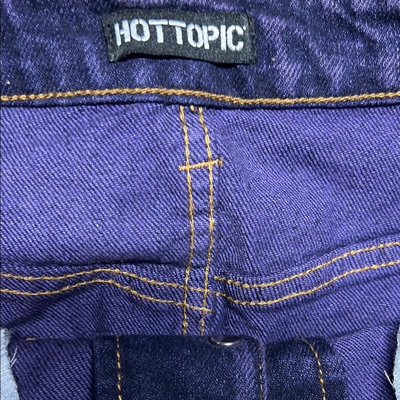 Hot Topic Blue A-Line Mini Skirt Work - Picture 2 of 6